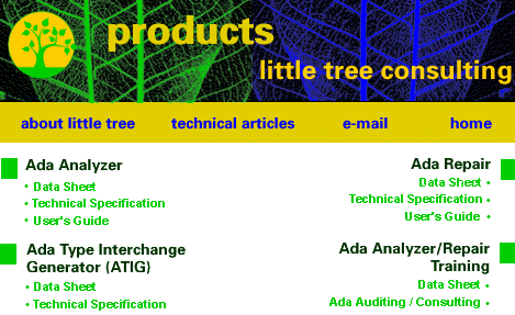 Products: Little Tree Consulting